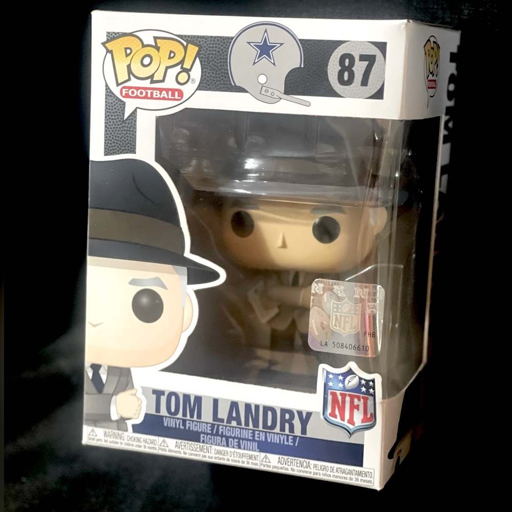 Funko Pop! Football #87 NFL Legends TOM LAMDRY Dallas.Cowboys Vinyl Figure